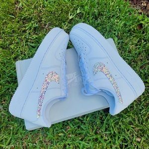Custom Nike Air Force 1 Swarovski Bling